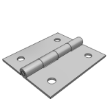 VKJ03 平型碳钢蝶形铰链-圆孔型