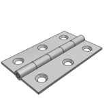 VKJ08 平型碳钢蝶形铰链-一端锥孔错位型