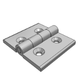 VKR33_36 平型锥孔型锌合金蝶形铰链-转轴带垫片型
