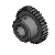 PFS94 & PFA94 - Precision Spur Gears - 0.5 Module 8mm Bore 3mm Face Pin Hub Style - 20° Pressure Angle