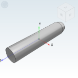 BLW54-h7_55-h7 - Straight Rod Type Positive Tolerance Locating Pin  One End R Type  One End Taper Type h7