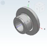 OBK12 - Wear-resistant thin-walled shoulder type of plastic sliding bearing