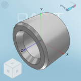 OFS01 - Straight column oil free bushing / shoulder oil free bushing