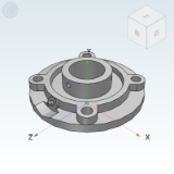 UCFCX06-ASAHI_UCFCX18-ASAHI - ASAHI Pillow Block Cast Type Concave and Convex Circular Block Outer Spherical Ball Bearings