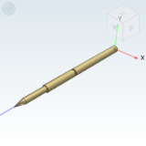 PLA-002 - Probes/sockets for ICT testing Standard type, minimum installation center distance 100mil/2.54mm, maximum working stroke 4mm