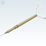 PLA-912 - Probes/sockets for ICT testing Standard type, minimum installation center distance 100mil/2.54mm, maximum working stroke 5mm