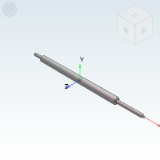 PNPA028 - Double-head probe IC test 28 series, minimum installation center distance 15.7mil/0.4mm, maximum stroke 1.1mm