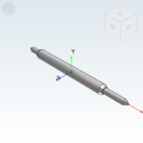 PNPA045 - Double-headed probe IC test 45 series, minimum installation center distance 23.6mil/0.6mm, maximum stroke 1.1mm