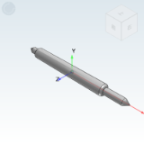 PNPA051 - Double-headed probe IC test 51 series, minimum installation center distance 25.6MIL/0.65mm, maximum stroke 1.1mm