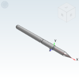 PPM125 - Probe-Standard type for PCB testing, minimum installation center distance 125mil/3.18mm, maximum stroke 6.35mm