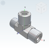 WSB11_12 - O-ring flat sealing transition joint/metric thread/T-shaped tee joint