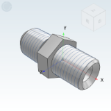 WSB20_21 - 74 ° cone flared sealing transition joint/metric thread/straight head