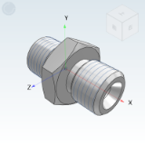 WSB36_37 - 60 cone sealing transition joint/British BSP thread/straight head