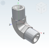 WSB66_67 - British BSPT taper pipe thread transition joint/90 ° bend joint