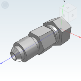 WSC05_06 - 74 ° cone flared sealing transition joint American JIC thread · internal and external threads