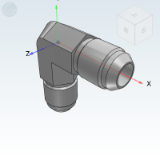 WSC16_17 - 74 ° cone flared sealing transition joint 90 ° bend joint · American JIC thread