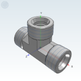 WSC91_94 - Compression Adapter, Metric Thread, Tee