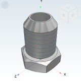 WSD23_24 - Plug type transition joint/Metric thread/BSP parallel/Inch BSPT thread