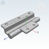 HFR22 - Zinc Alloy Butterfly Hinge  Ladder Type   Single Fold